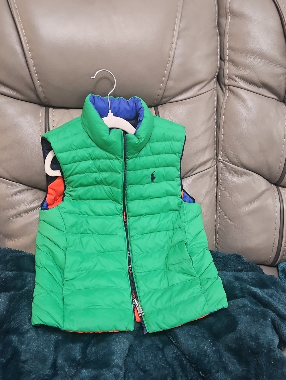 Polo by Ralph Lauren Green Puffer Vest for Kids